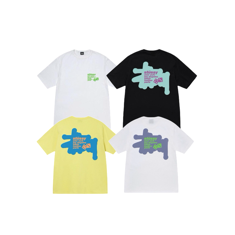 Stussy Pixel Cloud Logo T-Shirt