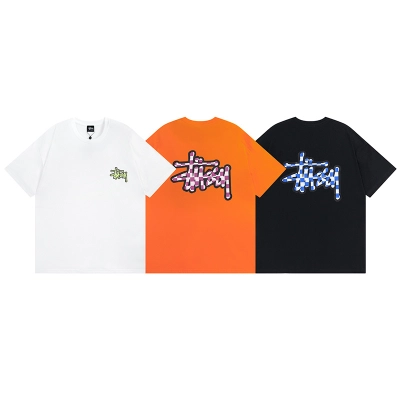 Stussy Pixel Grid Handstyle Logo T-Shirt 01