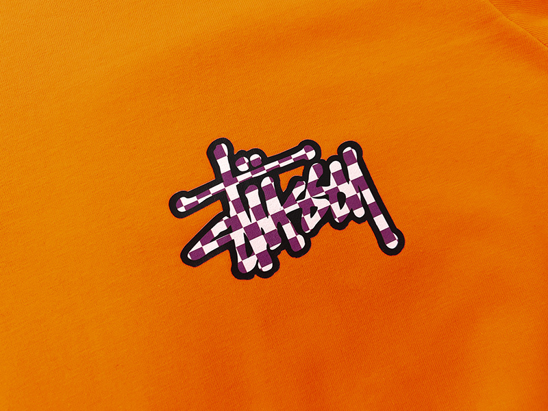 Stussy Pixel Grid Handstyle Logo T-Shirt