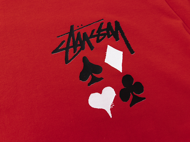 Stussy Playing Card Suits Handstyle T-Shirt