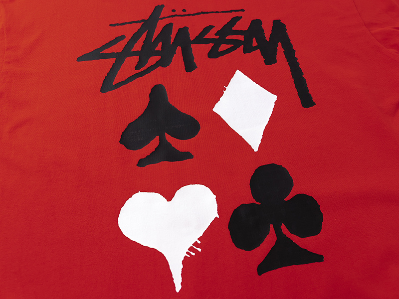 Stussy Playing Card Suits Handstyle T-Shirt