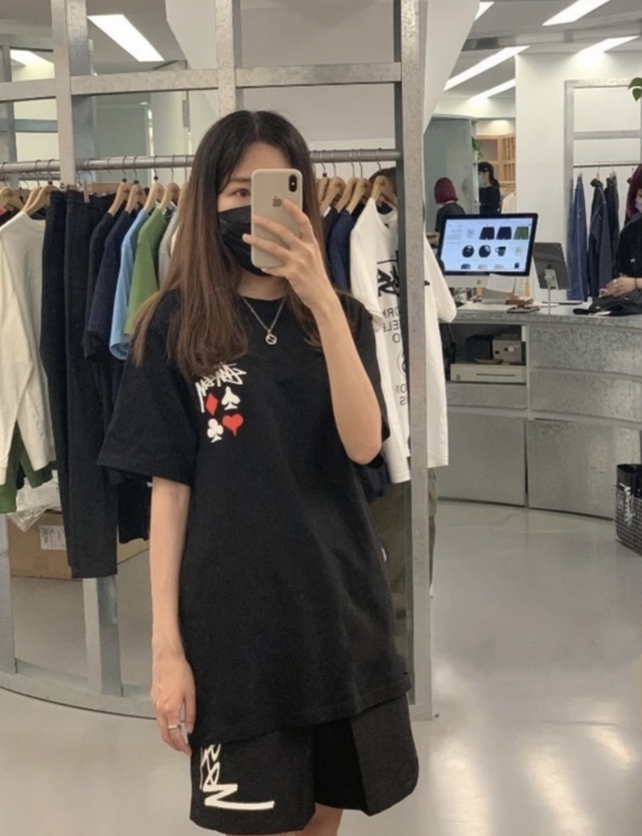 Stussy Playing Card Suits Handstyle T-Shirt