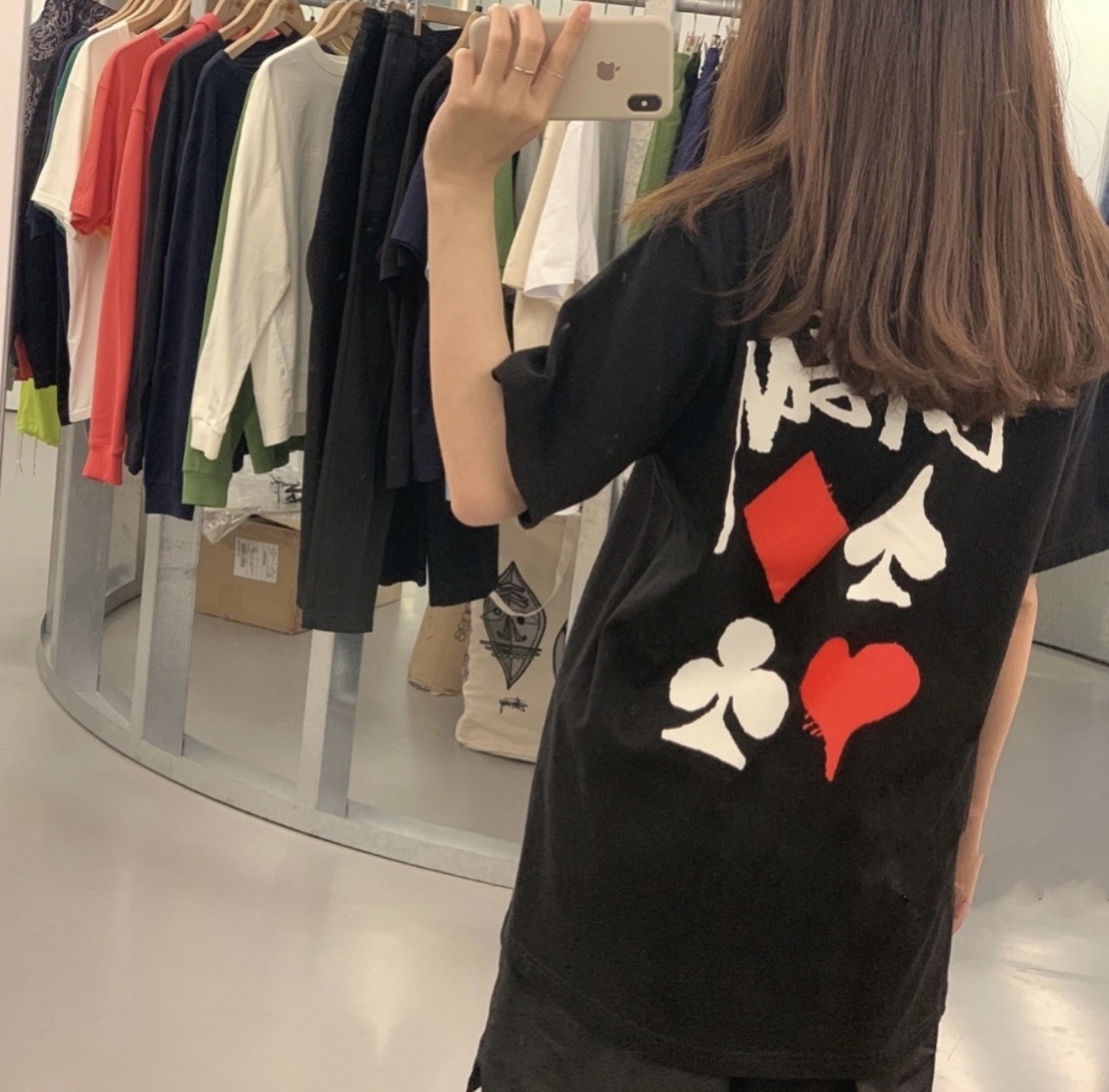 Stussy Playing Card Suits Handstyle T-Shirt