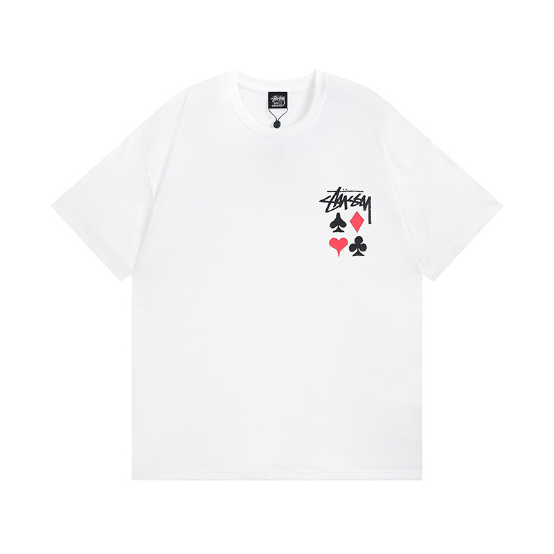 Stussy Playing Card Suits Handstyle T-Shirt