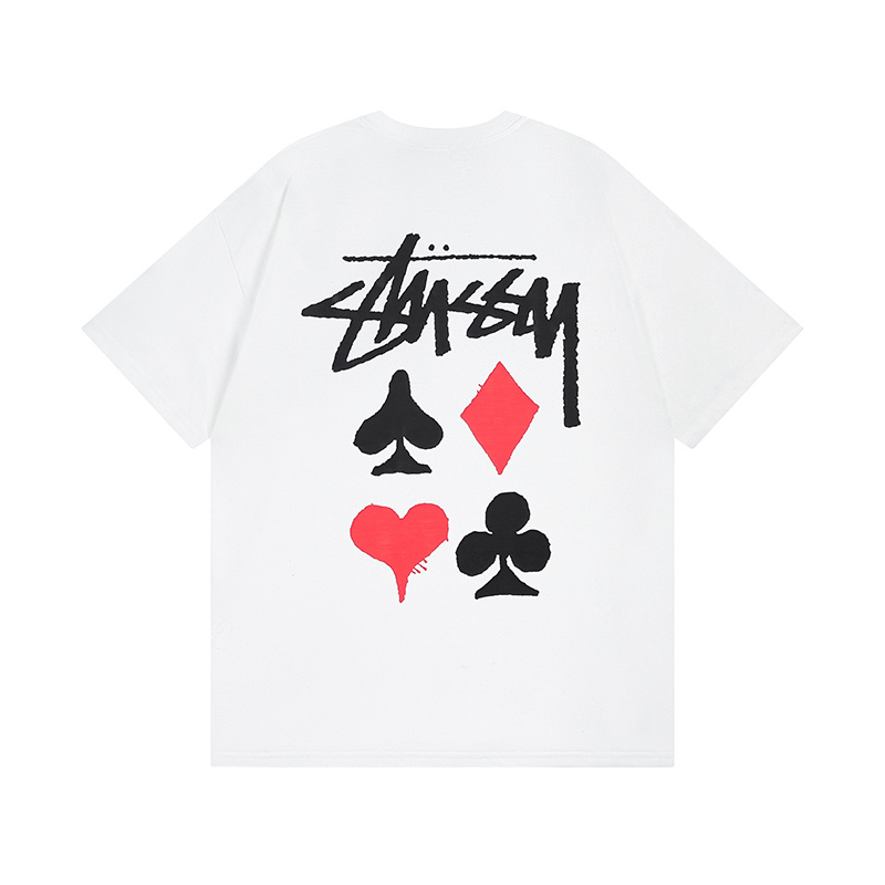 Stussy Playing Card Suits Handstyle T-Shirt