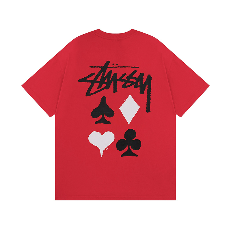Stussy Playing Card Suits Handstyle T-Shirt