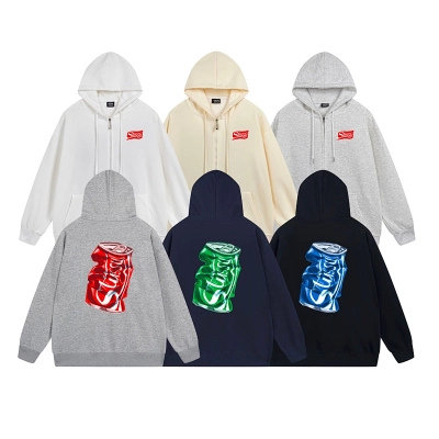 Stussy Pop Art Soda Can Full-Zip Hoodie 01