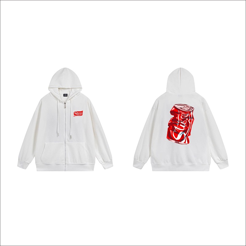 Stussy Pop Art Soda Can Full-Zip Hoodie