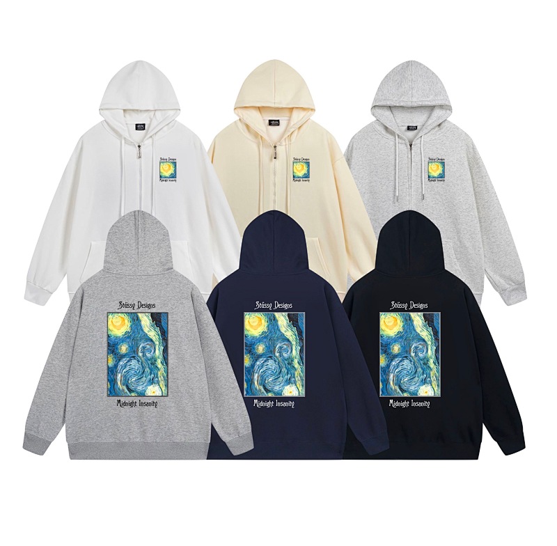 Stussy Psychedelic Poster Full-Zip Hoodie