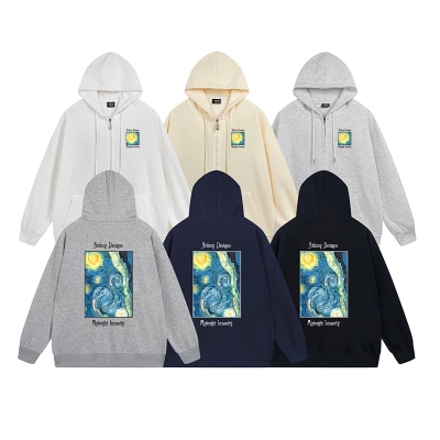 Stussy Psychedelic Poster Full-Zip Hoodie 01