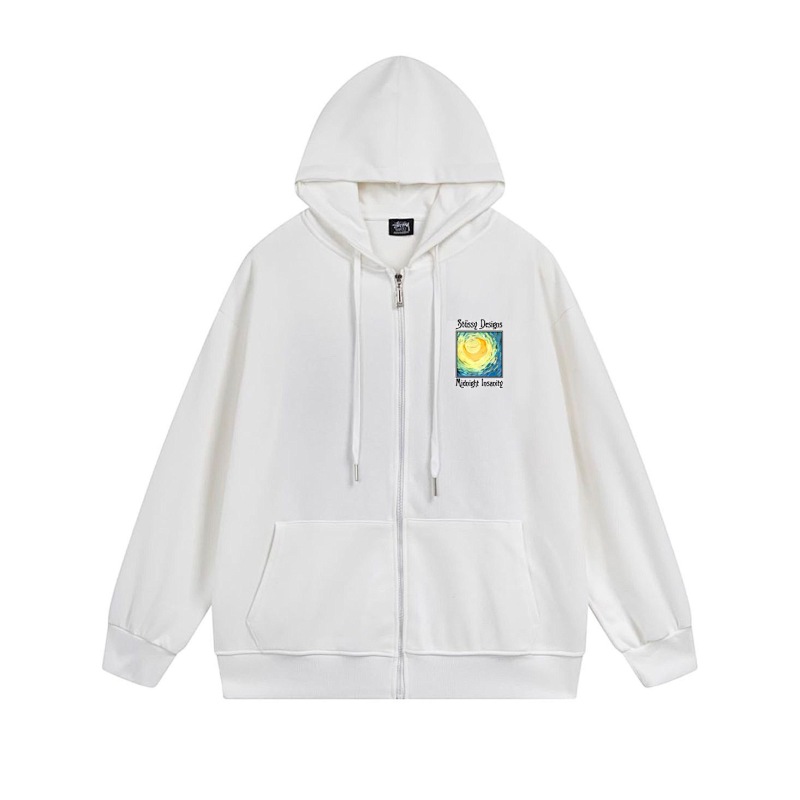 Stussy Psychedelic Poster Full-Zip Hoodie