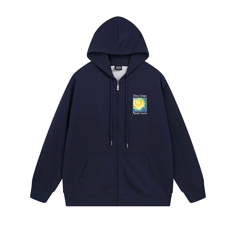 Stussy Psychedelic Poster Full-Zip Hoodie