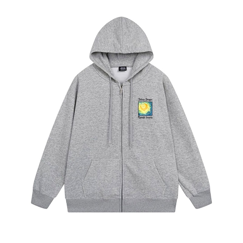 Stussy Psychedelic Poster Full-Zip Hoodie