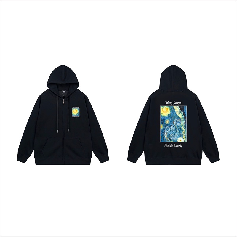 Stussy Psychedelic Poster Full-Zip Hoodie
