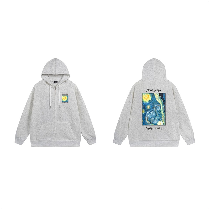 Stussy Psychedelic Poster Full-Zip Hoodie