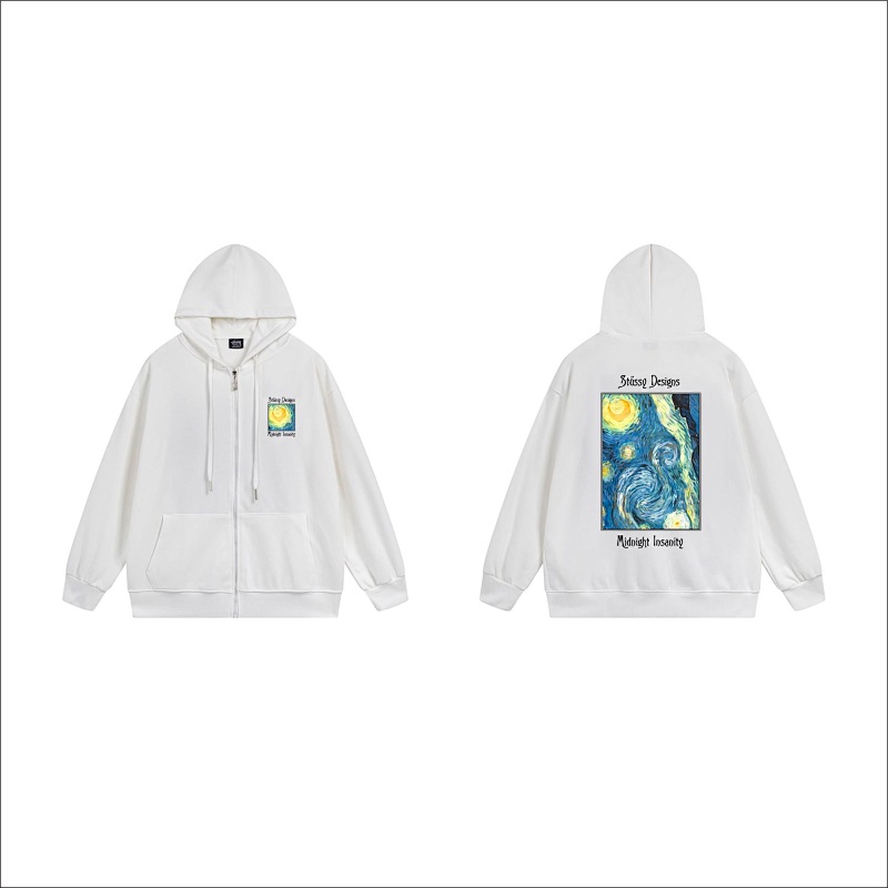 Stussy Psychedelic Poster Full-Zip Hoodie