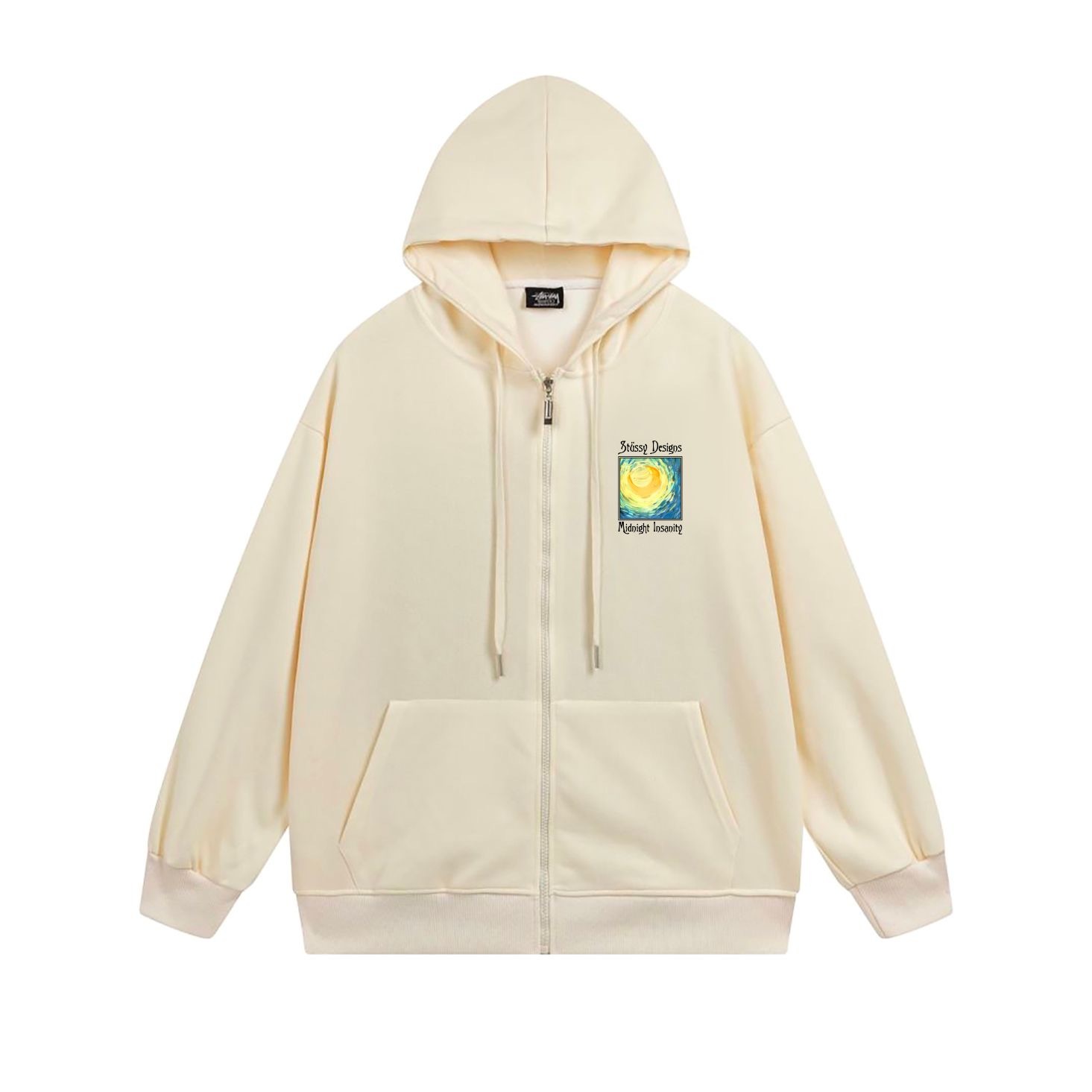 Stussy Psychedelic Poster Full-Zip Hoodie