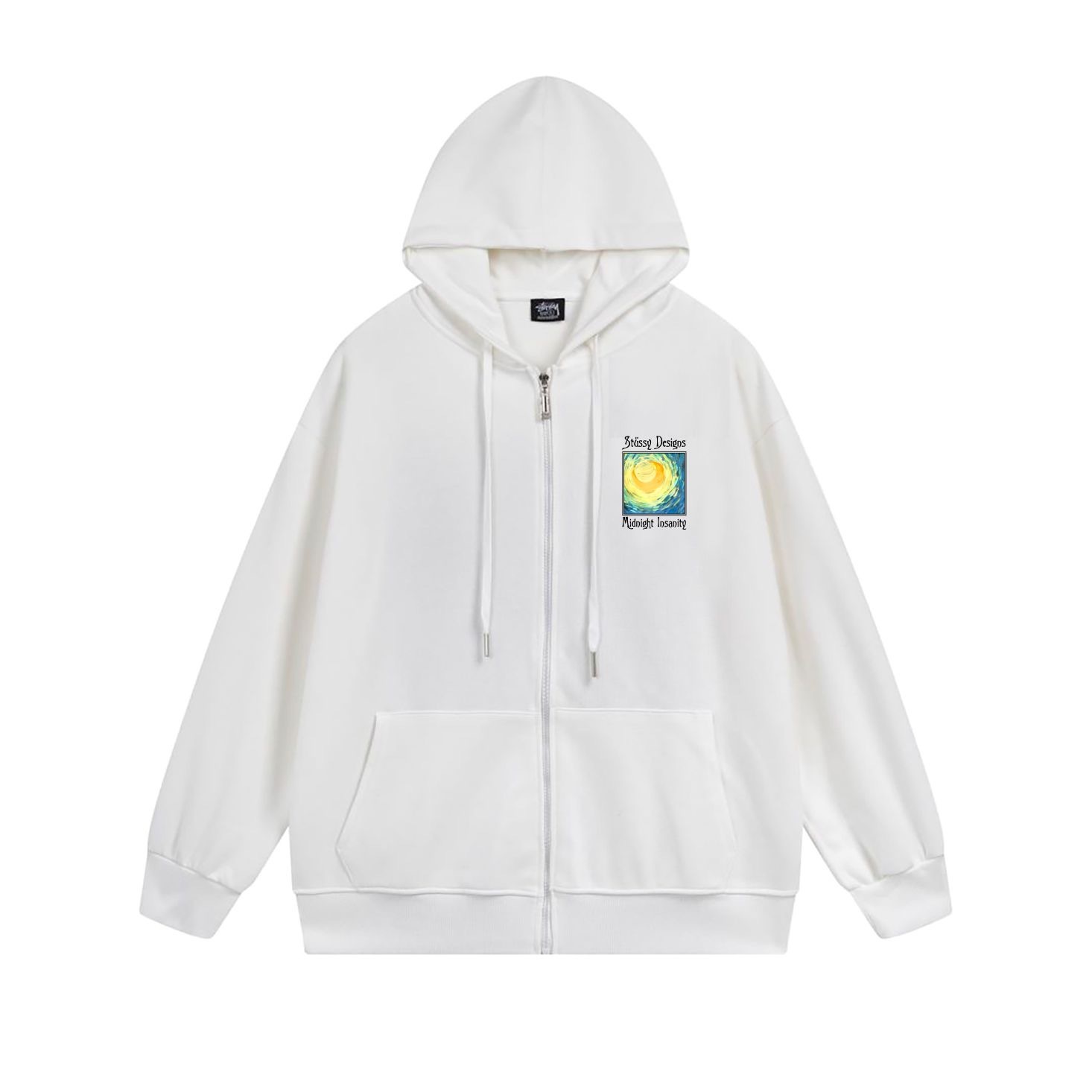 Stussy Psychedelic Poster Full-Zip Hoodie