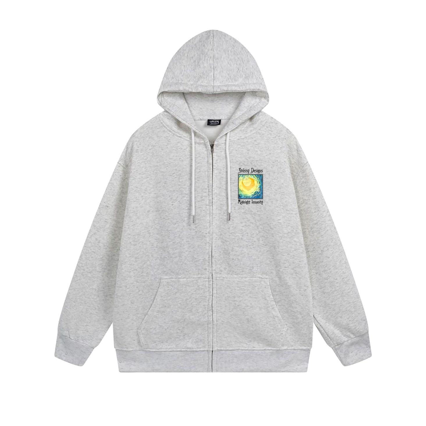Stussy Psychedelic Poster Full-Zip Hoodie