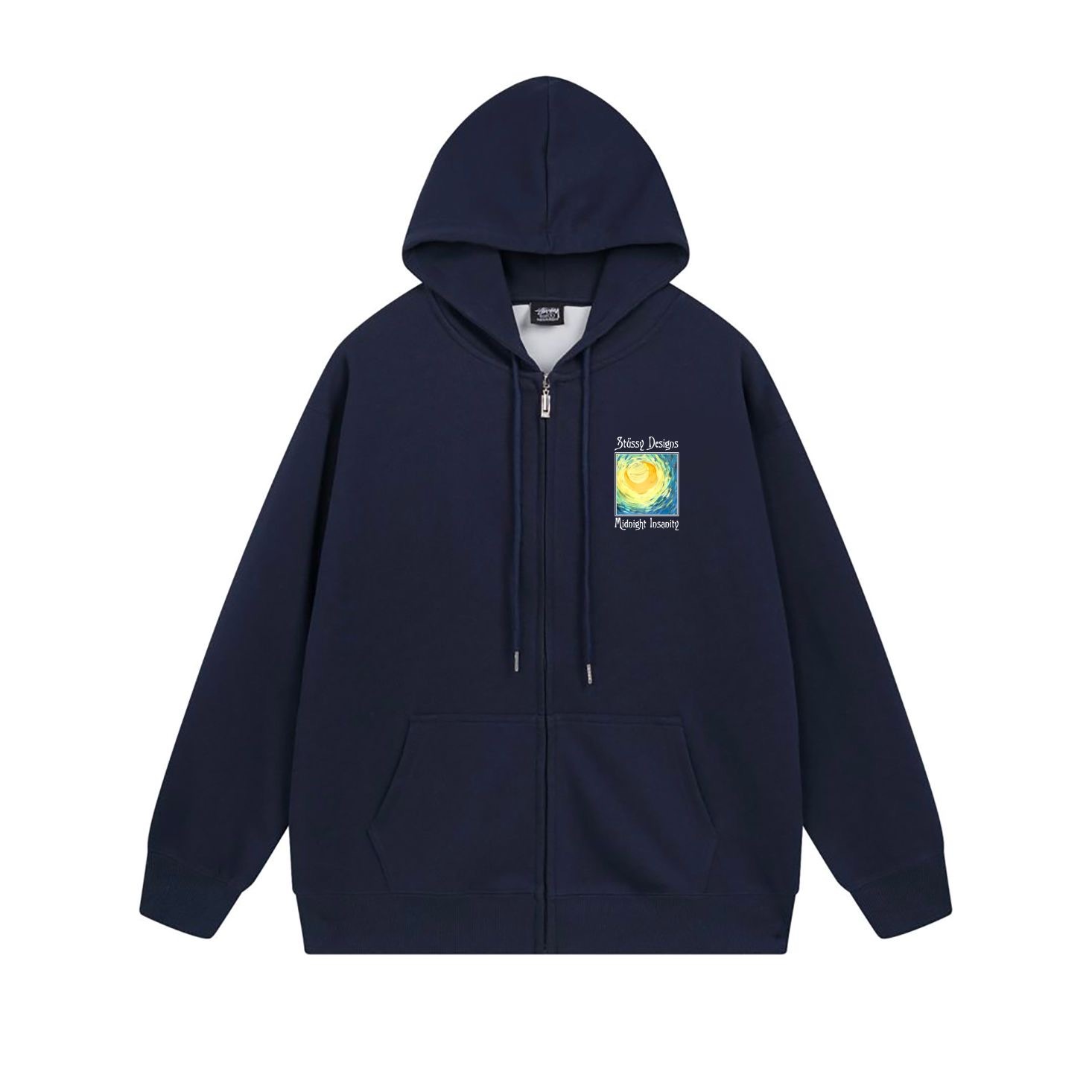 Stussy Psychedelic Poster Full-Zip Hoodie