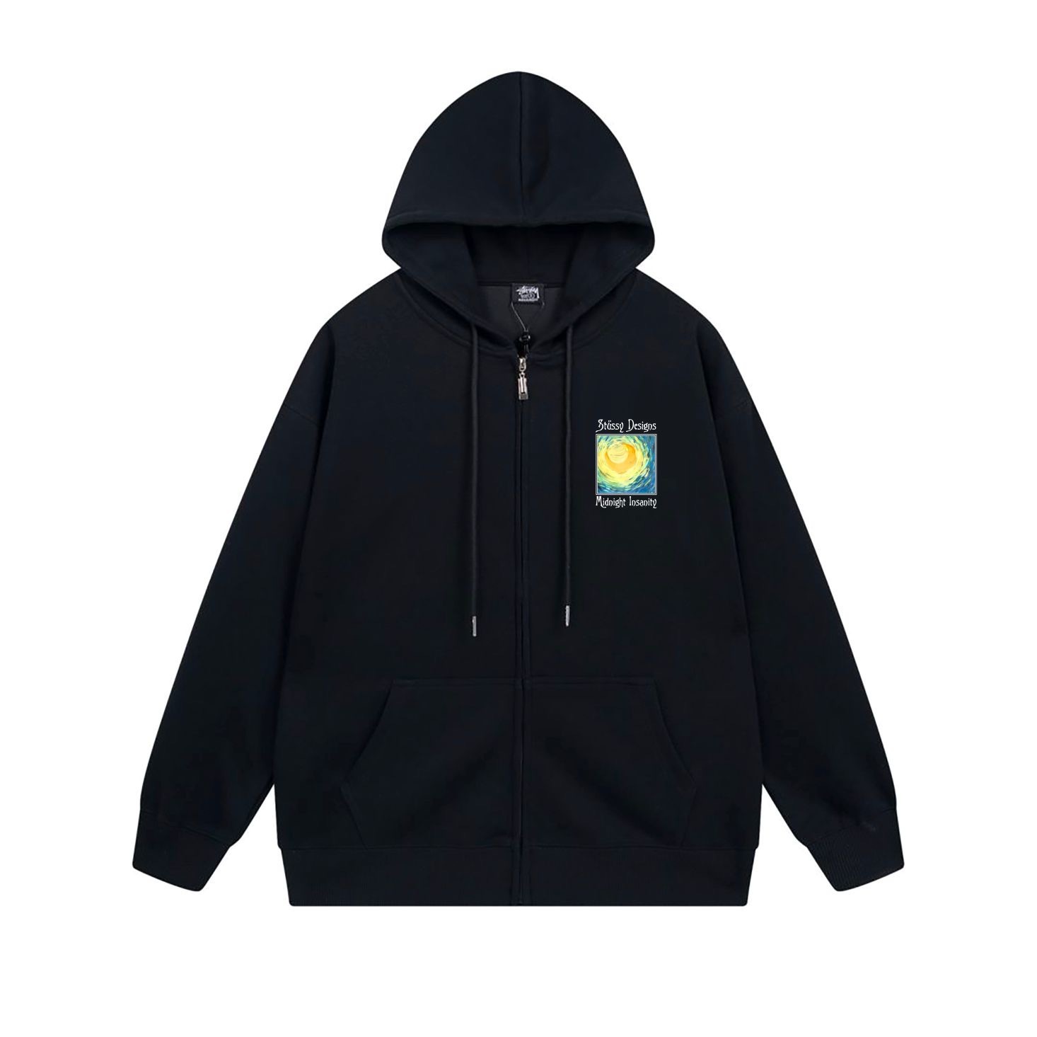 Stussy Psychedelic Poster Full-Zip Hoodie