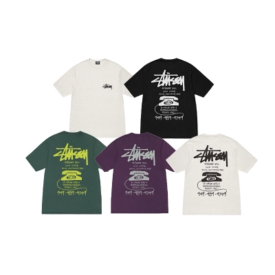 Stussy Racing Emblem Handstyle T-Shirt 01