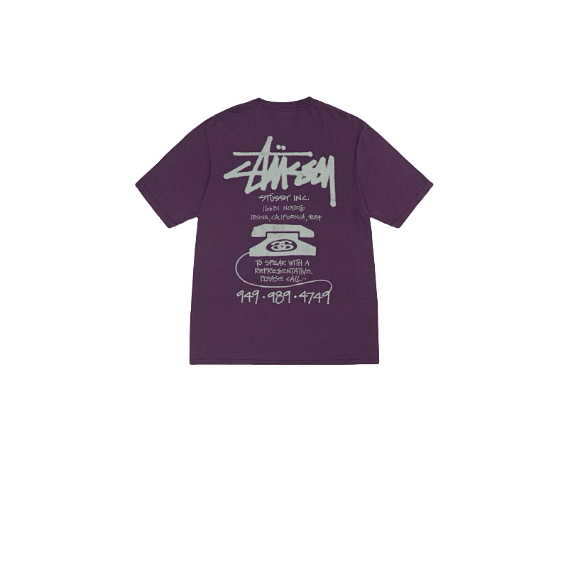 Stussy Racing Emblem Handstyle T-Shirt