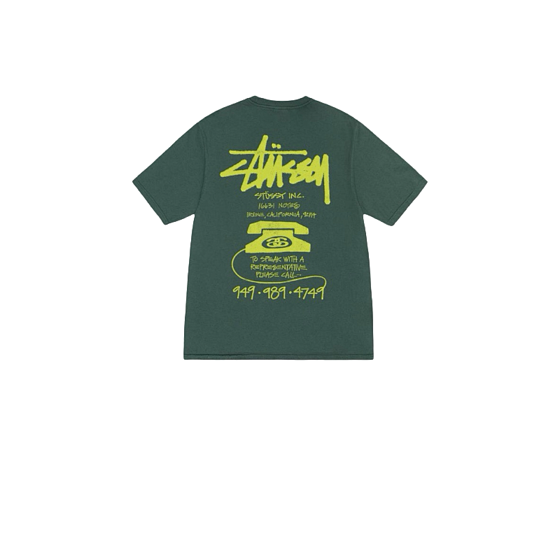 Stussy Racing Emblem Handstyle T-Shirt
