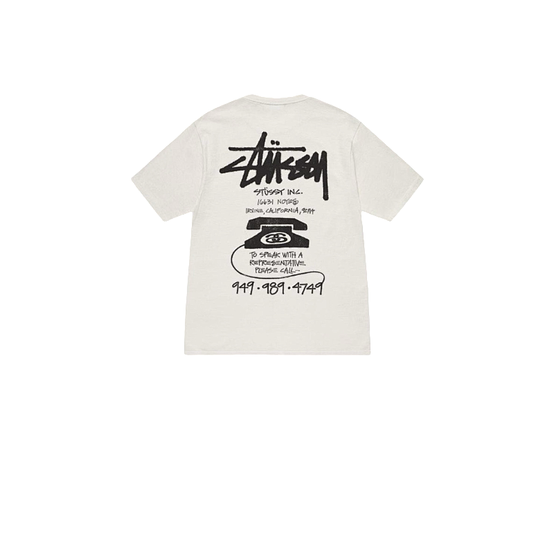 Stussy Racing Emblem Handstyle T-Shirt