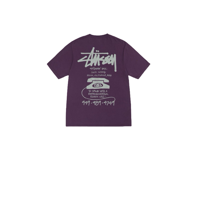 Stussy Racing Emblem Handstyle T-Shirt