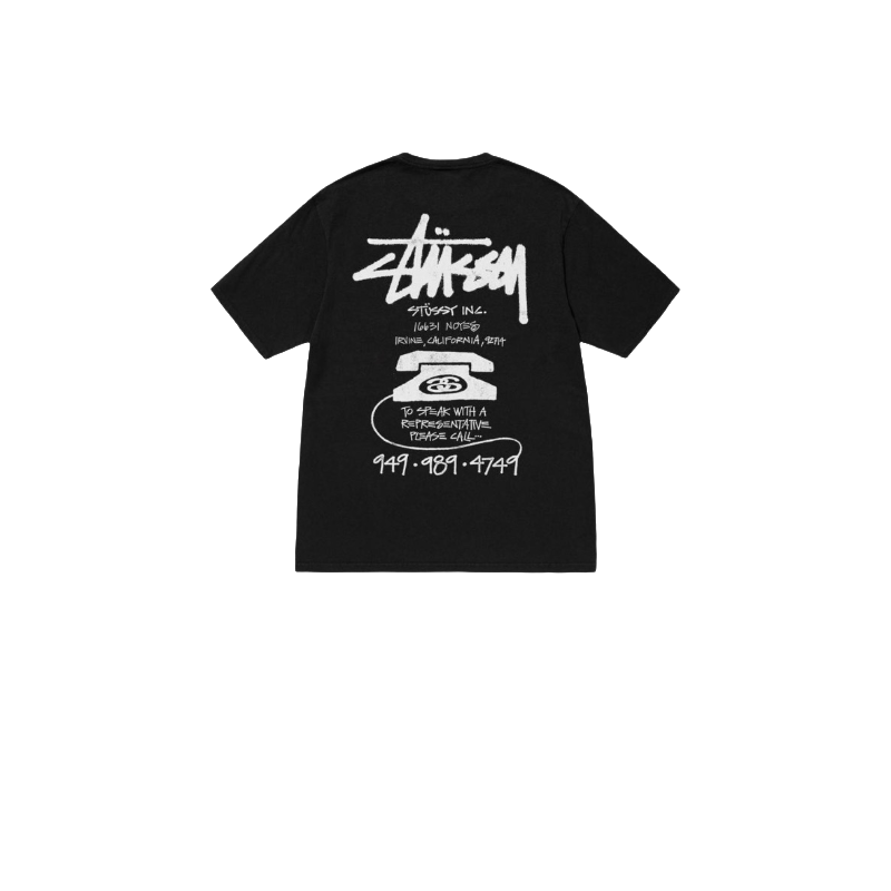 Stussy Racing Emblem Handstyle T-Shirt