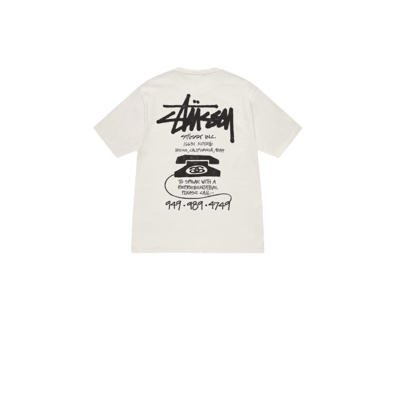 Stussy Racing Emblem Handstyle T-Shirt
