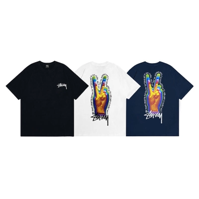 Stussy Rainbow Flame Hand T-Shirt 01