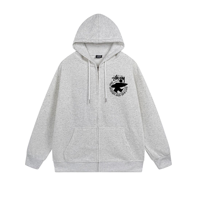 Stussy Rainbow Floral Globe Full-Zip Hoodie