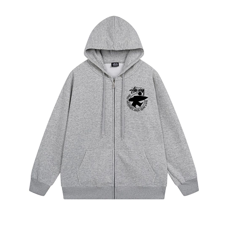 Stussy Rainbow Floral Globe Full-Zip Hoodie