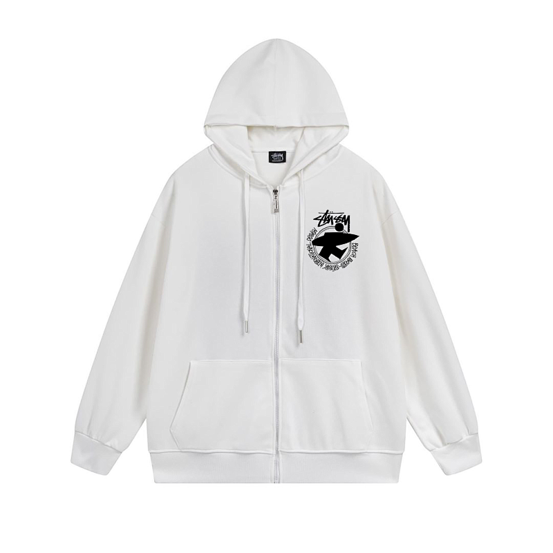 Stussy Rainbow Floral Globe Full-Zip Hoodie