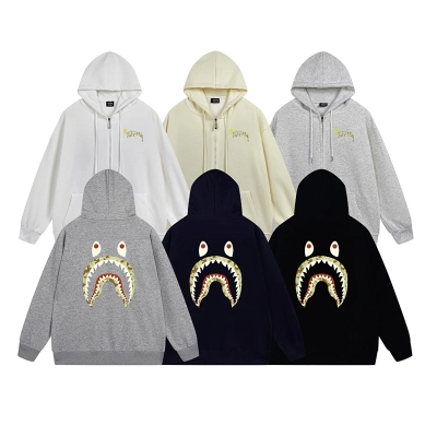 Stussy Rainbow Shark Mouth Full-Zip Hoodie 01
