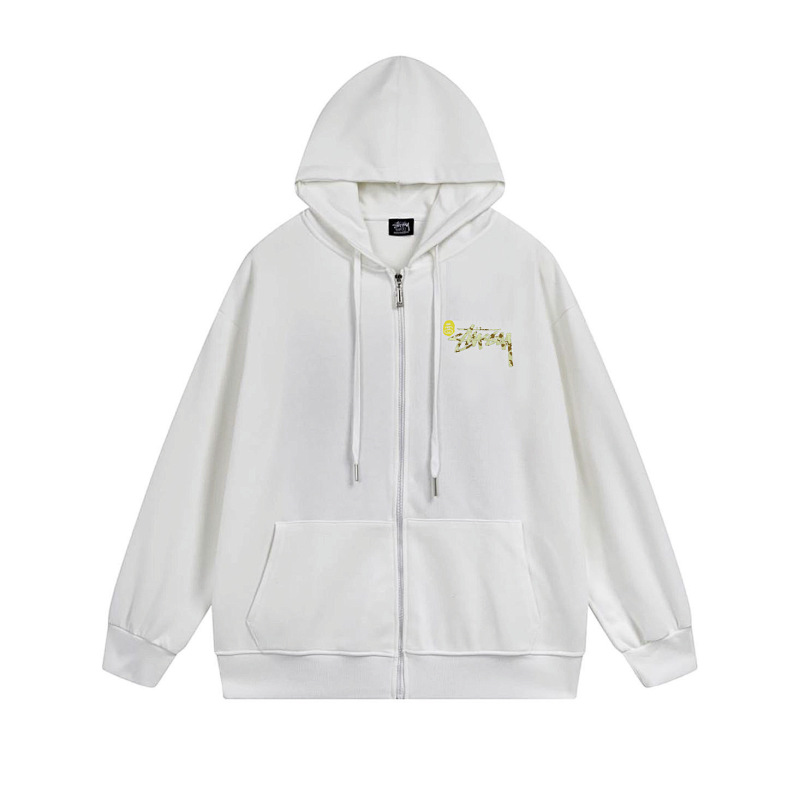 Stussy Rainbow Shark Mouth Full-Zip Hoodie