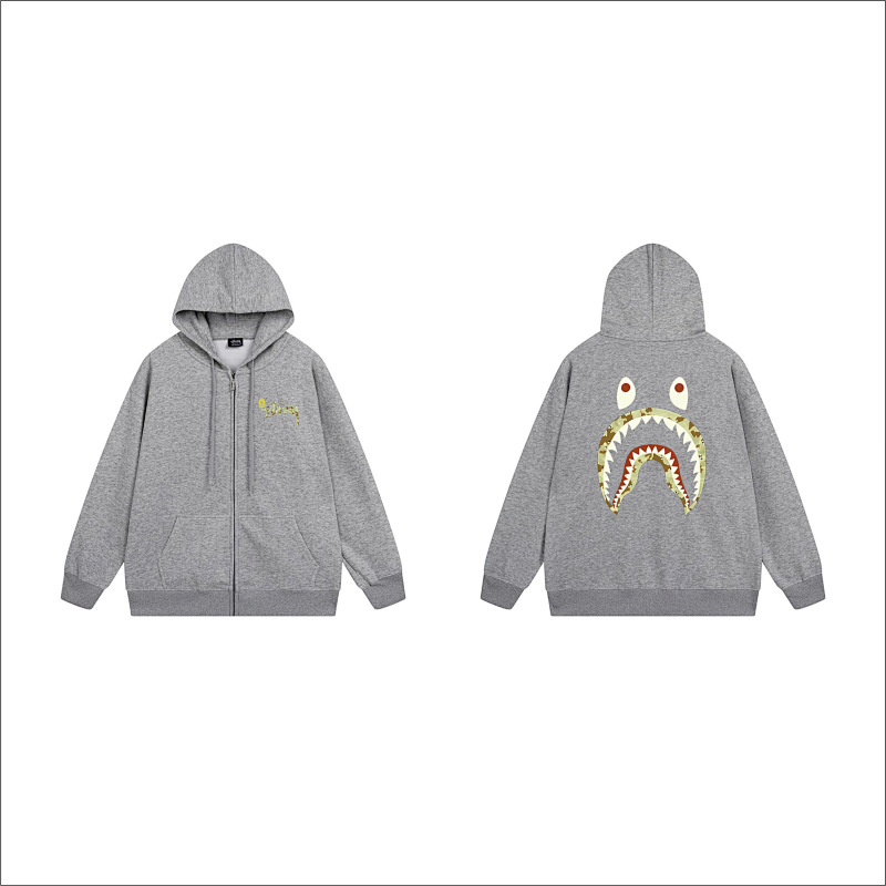 Stussy Rainbow Shark Mouth Full-Zip Hoodie