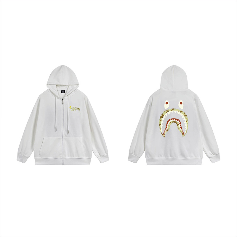 Stussy Rainbow Shark Mouth Full-Zip Hoodie