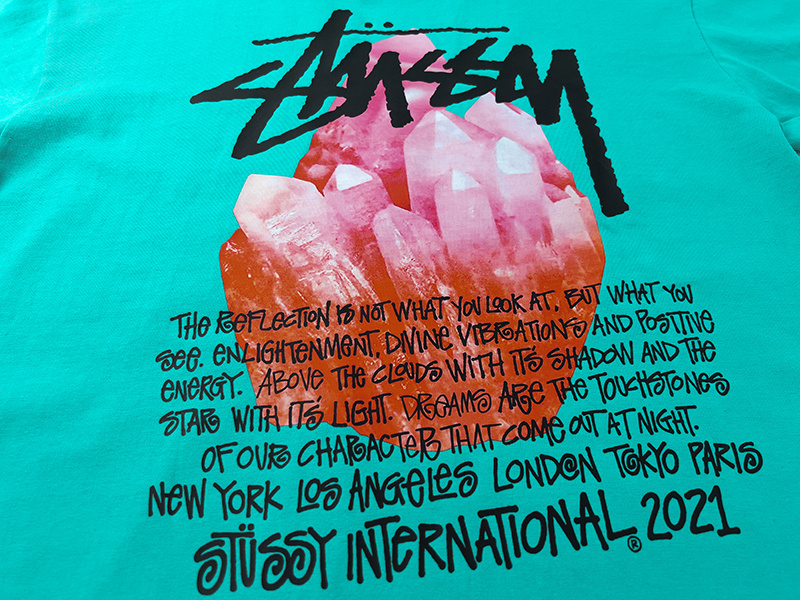 Stussy Red Botanical Grid T-Shirt