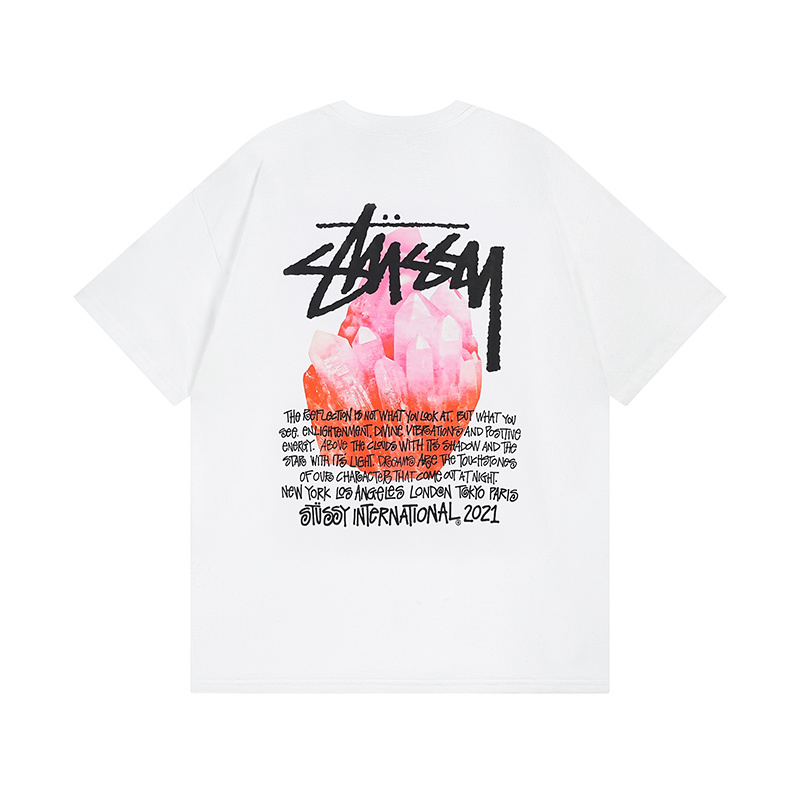 Stussy Red Botanical Grid T-Shirt