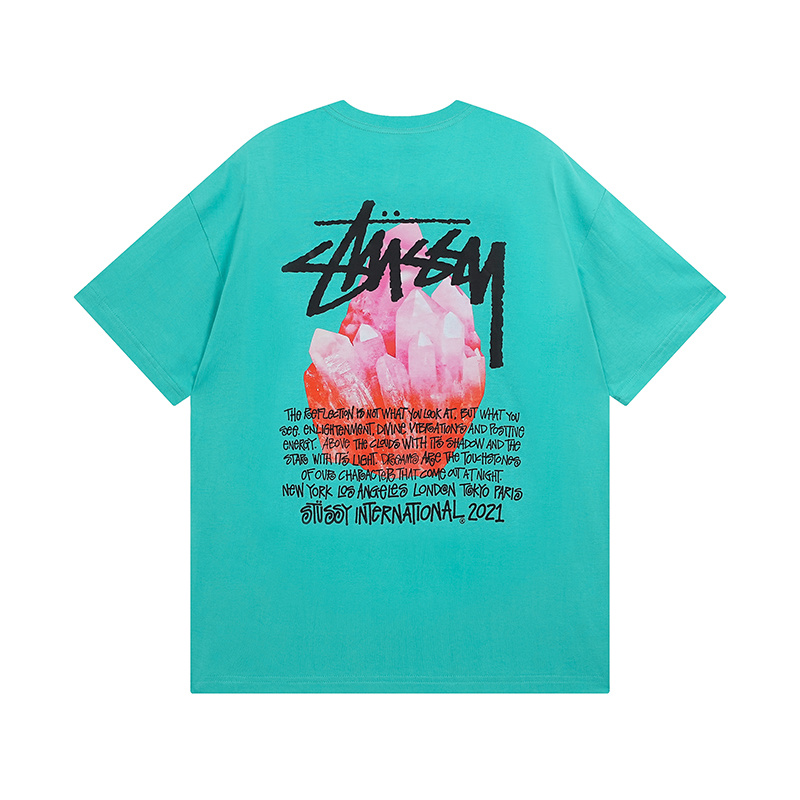 Stussy Red Botanical Grid T-Shirt