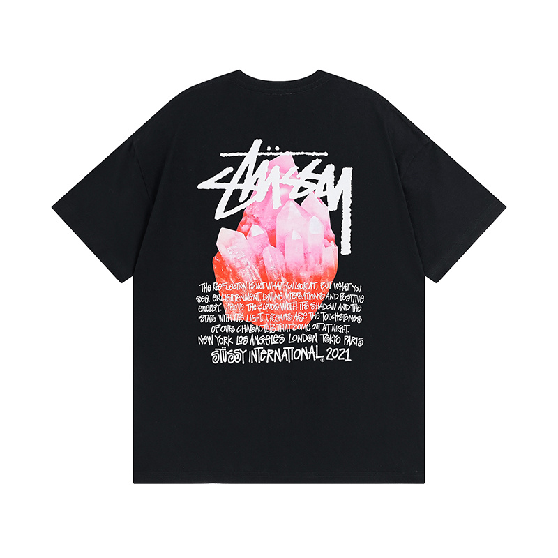 Stussy Red Botanical Grid T-Shirt