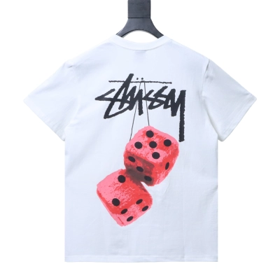 Stussy Red Dice Logo T-Shirt 01