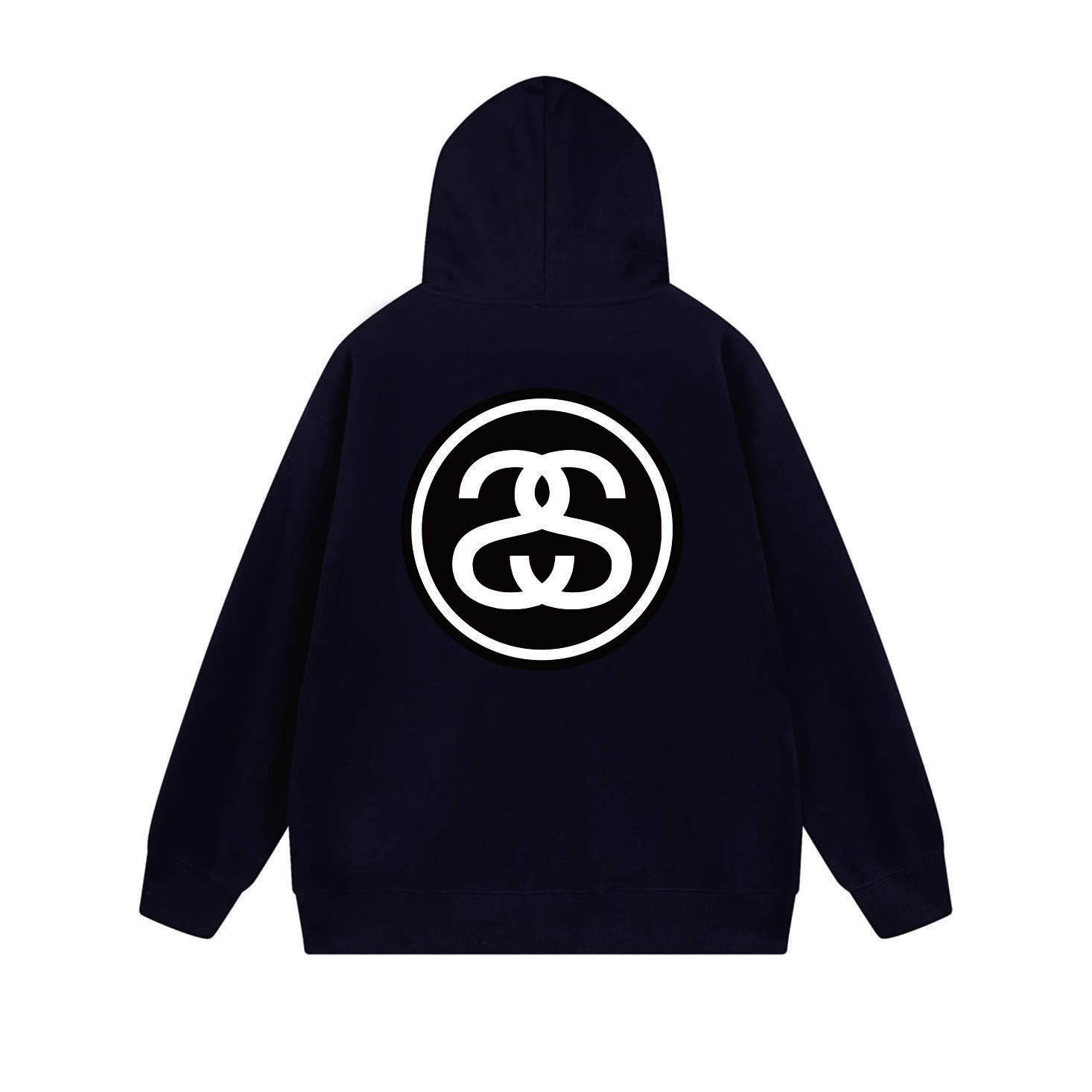 Stussy Red Rose Circular Script Full-Zip Hoodie
