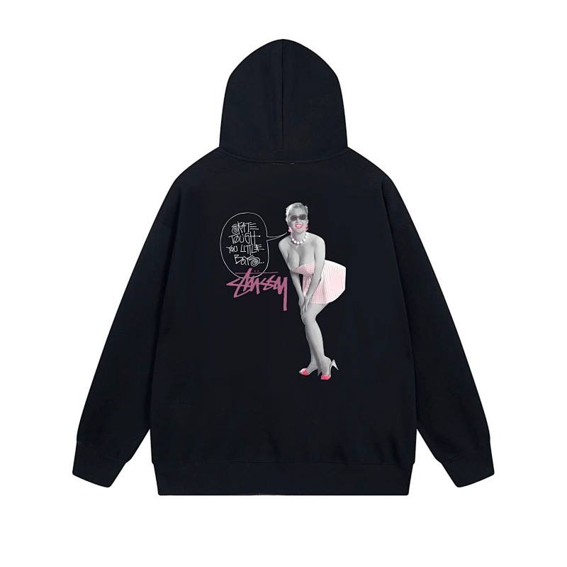 Stussy Retro Dancer Figure Full-Zip Hoodie