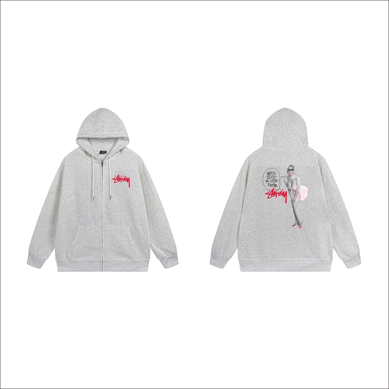 Stussy Retro Dancer Figure Full-Zip Hoodie