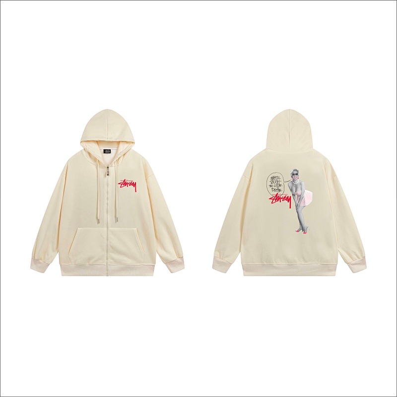 Stussy Retro Dancer Figure Full-Zip Hoodie