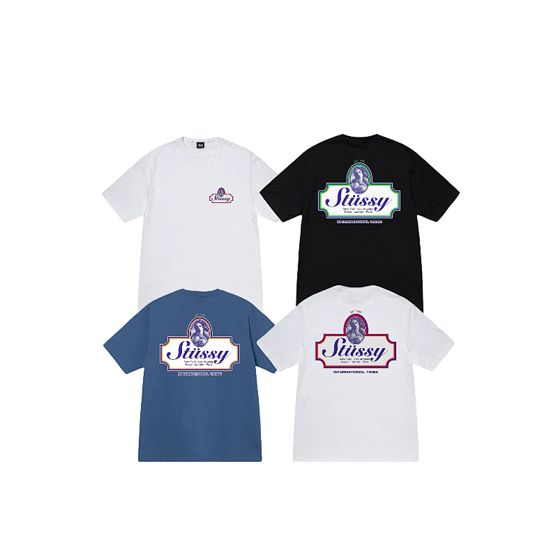 Stussy Retro Raceway Oval Logo T-Shirt